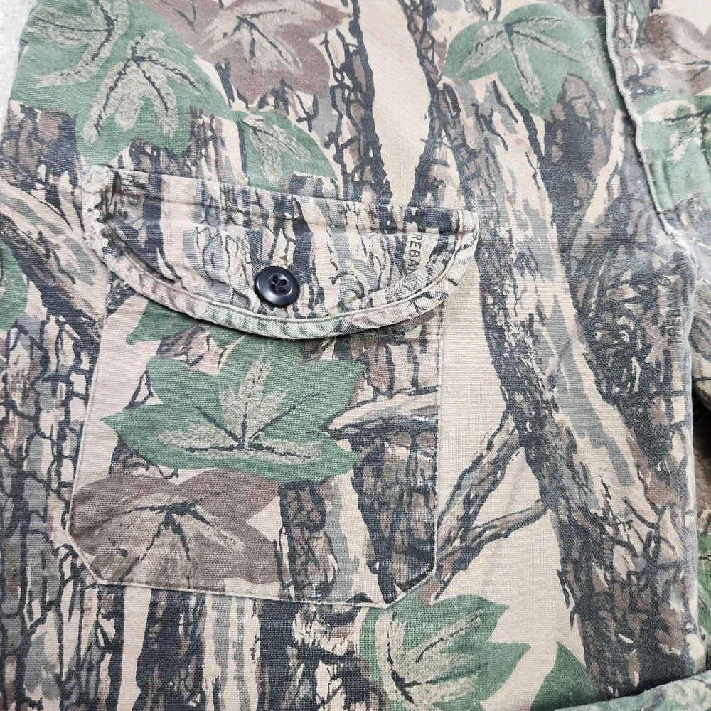 Vintage Camo Cargo Pants Men 36x30 Trebark Camouflage Front Pocket‎ Canvas Baggy